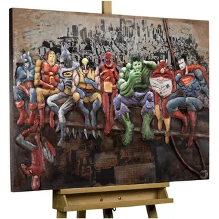 Kunstloft Metallbild, Mehrfarbig, Metall, 5.42x75 cm, Bilder und Zubehör, Wandbilder, Metallbilder