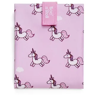 Roll'eat ®- Boc'n'Roll Animals | Wiederverwendbarer und Ökologischer Sandwichhalter für Kinder ohne BPA, Einhorn