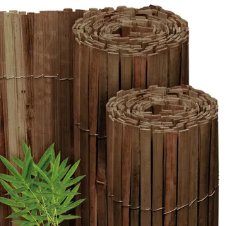 Sol Royal Sichtschutzelement 120 x 600 cm Braun Bambus