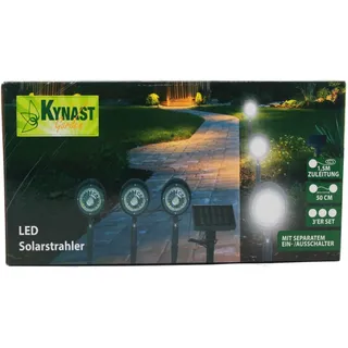 KYNAST GARDEN LED Solarstrahler Spotset Kunststoff 3teilig schwarz