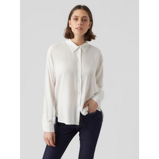 Vero Moda Blusenshirt Hemd Bluse Business Oberteil VMBUMPY 5960 in Weiß weiß