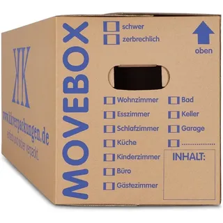 Kk Verpackungen - 10 umzugskartons 2-WELLIG 40 kg movebox