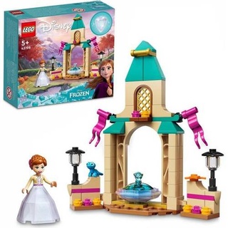 LEGO 43198 Disney Annas Schloss Hof Bauspielzeug für Kinder mit Mini-Puppe „Die Eiskönigin 2“ und Diamantkleid