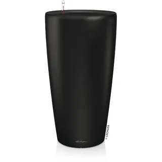 LECHUZA Rondo Premium 40 Ø 40 x 75 cm Schwarz matt