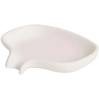 Bosign Seifenspender-Fluss Soft Seifenschale mit Ablauf, Weiß, Silikon, 1