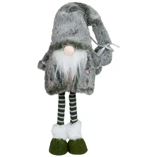 Christmas Paradise Wichtel Weihnachtsdeko stehender Weihnachtswichtel (Tomte, 40 cm, Kunstfaser), aus superweichem Fell Imitat grün