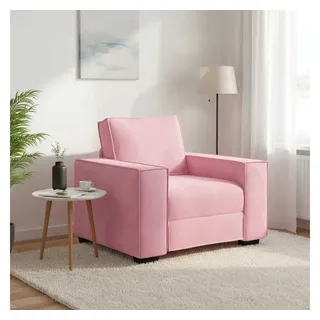 vidaXL Sessel vidaXL Samt 52,8 x 84 x 76,8 cm Rosa