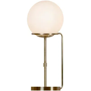 Tischleuchte Sphere, Weiß, Messing, Metall, Glas, Kugel,Kugel, 50 cm, Lampen & Leuchten, Innenbeleuchtung, Tischlampen, Tischlampen