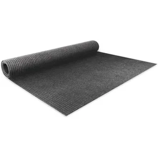 Floordirekt Nadelfilz Bodenbelag Atlas 200 x 300 cm, Grau - Meterware - pflegeleichter Gewerbe Teppichboden - schalldämmend, rutschhemmend - Teppich Läufer - Büro Messe