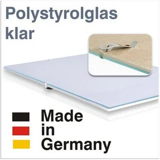 Bilderrahmen Neumann Einzelrahmen P-Clip rahmenloser Bilderhalter mit Kunstglas klar 30 x 40