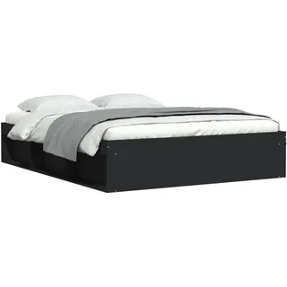 vidaXL Bettgestell 160 x 200 cm Schwarz