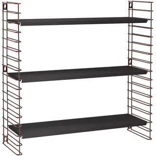 Metaltex Wandregal 70 x 21 x 68 cm Schwarz
