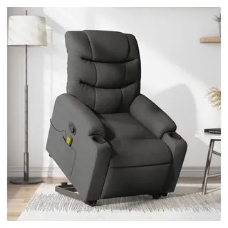 vidaXL Massagesessel mit Aufstehhilfe Stoff 147 x 80,5 x 0 cm Grau