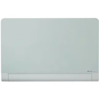 Nobo Glas Magnet-Whiteboard mit kaschiertem Stiftehalter, 1000 x 560 mm, InvisaMount Befestigungssystem, Impression Pro, Brillantweiß, 1905191