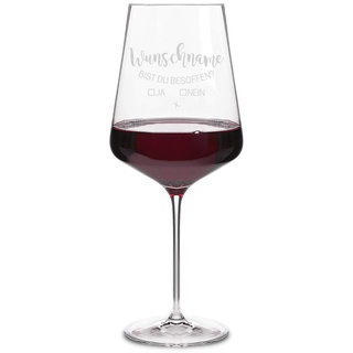 Leonardo Rotweinglas XXL 750 ml individuelle Gravur Geschenkidee Weinglas Rotwein - Besoffen