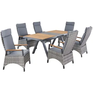 LC Garden Kumasi/Keramo Gartenmöbel-Set 7tlg. - Anthrazit