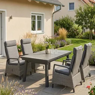bellavista - Home&Garden Sydney/Dallas Sitzgruppe 5-teilig, Tisch + 4 Sessel