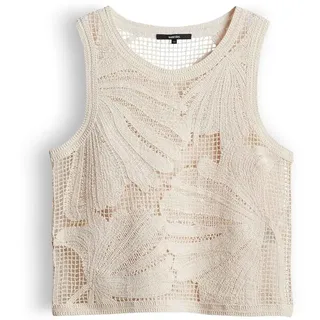someday Damen Sweatshirt | Häkeltop aus nachhaltigem BCI Cotton Slim Fit Natural Glaze, 36 - 36
