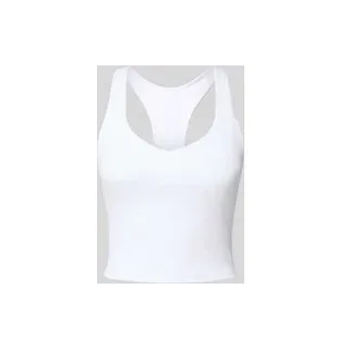 Slim Fit Top mit integriertem Bustier Modell 'Anywhere', Weiss, XS