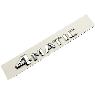NIBOTT 3D ABS Schwarz Auto Buchstaben Hinten Stamm Abzeichen Logo E350 CDI 4matic Emblem Aufkleber Passend for Mercedes Benz W212 E350 W213 Zubehör(4MATIC Silver)