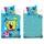 MTOnlinehandel SpongeBob Schwammkopf Baumwolle Bunt 135 x 200 cm 80 x 80 cm