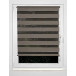 Buchheister Doppelrollo Just 120 x 160 cm braun