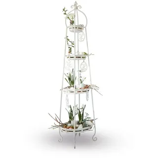Mirabeau Etagere Etagere Ipas antikweiß, Eisen weiß
