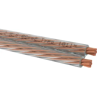 Oehlbach D1C310 Lautsprecherkabel 2 x 6mm2 Transparent 1St.