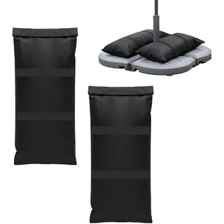 Relaxdays Befüllbare Sandsäcke 2er Set Schwarz