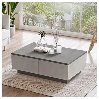 Scandinavia Concept Couchtisch in Grau - (B)90 x (H)31,6 x (T)60 cm