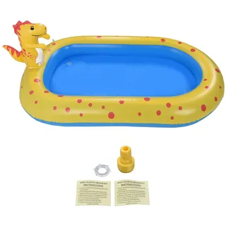 Aufblasbares Kinderbecken, Garten, Niedlicher Dinosaurier, Rasensprenger, Geschenk, 170 X 104 X 66 Cm