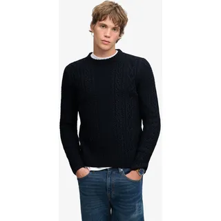 Superdry Rundhalspullover Blau L