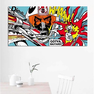 HLSHOE Roy Lichtenstein Abstract Poster Pop Art Canvas Malerei Wandkunst Bilder for Wohnzimmer Große Größe Kein Rahmen (Color : Roy Lichtenstein 59, Size : 50x100cm)