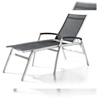 Sieger Komfort-Stapelrollliege Bodega 194 x 75 x 116 cm graphit/grau