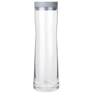 blomus Wasserkaraffe Wasserkaraffe SPLASH Karaffe Edelstahl poliert Glas klar Silikon Shark, (kein-set) grau