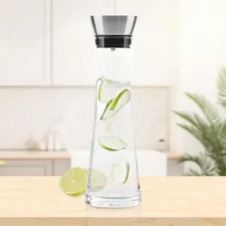 Hi Wasserkaraffe mit Ausgießer Transparent 1,2 L