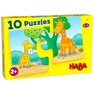 Haba 10 Puzzles "Wilde Tiere" - ab 2 Jahren