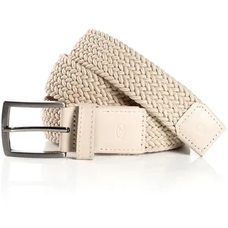 Tom Tailor Flechtgürtel Materialmix 3,5 cm beige 105