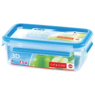 Emsa Frischhaltedose CLIP & CLOSE 7,0 cm hoch transparent, blau