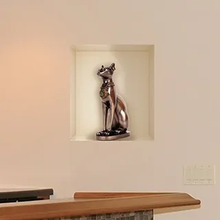 Ambiance-Live Wandtattoos Ägyptische Katze Bastet - 40 x 35 cm