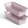 ProHome Kunststoff 20 x 10 x 5 rosa