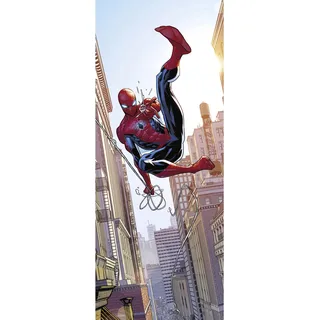 KOMAR Vlies Fototapete Marvel Spider-Man Swinging Bunt