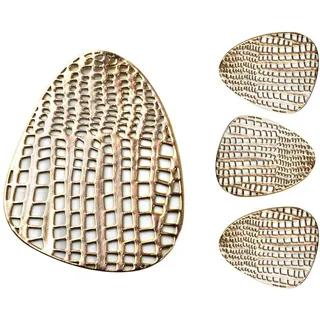 Mondex Glasuntersetzer, Gold, Kunststoff, 11.5x13 cm, Wohntextilien, Tischwäsche, Untersetzer