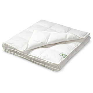irisette® greenline Sommer-Daunenbett - Weiß - 100% Baumwolle - weiß