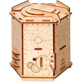 ESC Welt Fort Knox Puzzle Box - Escape Room in a Box - Denksportaufgabe für Erwachsene und Kinder - Puzzle-Boxen mit Verstecktem Fach - Holzpuzzle-Spiele - Geld-Sparbüchse - 3D-Puzzles für Erwachsene