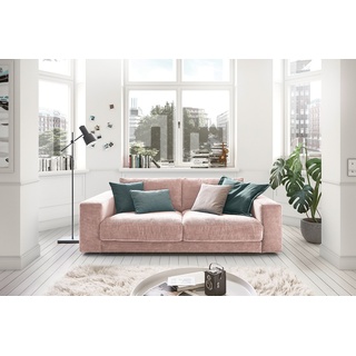 KAWOLA Sofa MADELINE 2-Sitzer Cord rosa