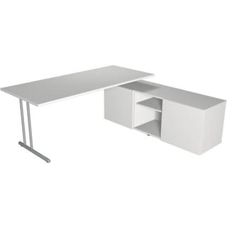 Schreibtisch start up BxT 180x80 mit Sideboard weiß