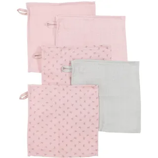 roba Lil Planet Waschlappen-Set 25 x 25 cm rosa
