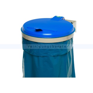 Müllsackständer VAR WSK Wandgerät zur Wandmontage blau ideal für 120 L Müllsäcke, robuste und stabile Konstruktion