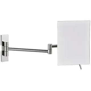Kosmetikspiegel Simex Brass Badezimmerspiegel viereckig Wand zur Wandmontage und 3fach Vergrößerung